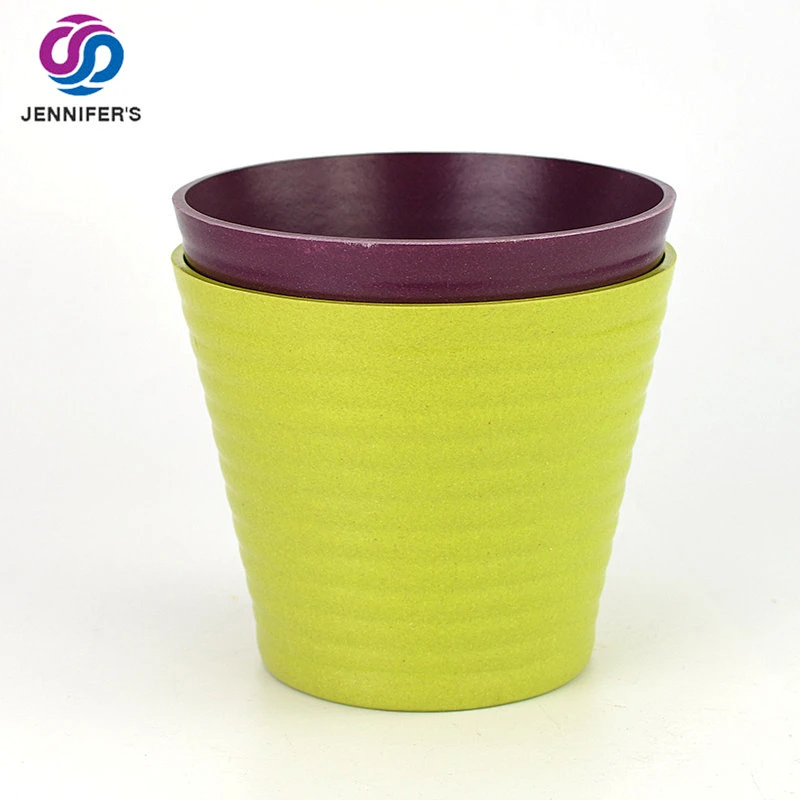 OEM Grow Healthily Biodegradable Bonsai Small Plant Bamboo Fiber Pots