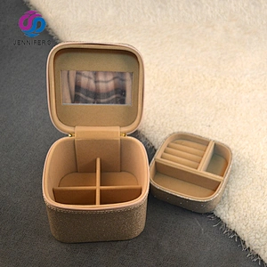 Reliable Quality Design PU Cover Wood Custom Printed Packaging Jewelry Box, Most Expensive Jewelry Box with mirror