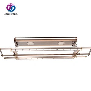 Electric Drying Foldable Aluminum Clothes Hanger With LED Lighting