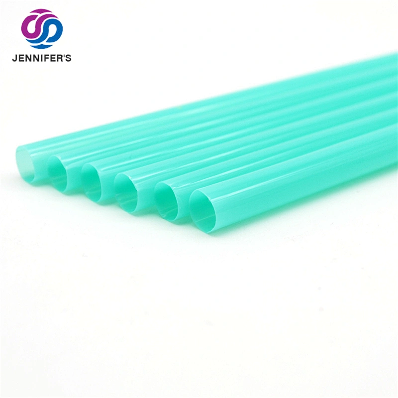 100% Compostable PLA degradable straw customized diameter straw straight or bent  straw BPA Free