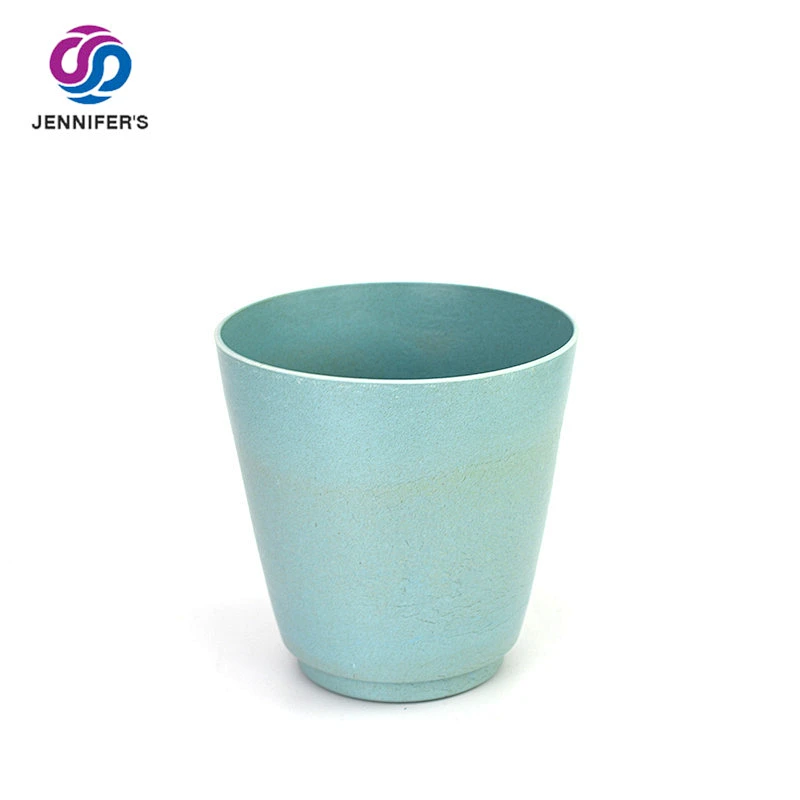 OEM colorful Biodegradable bamboo mini bamboo fiber Plastic plant pots