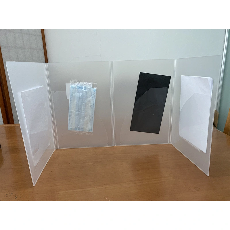 PP desk shield school plastic desk shield clear