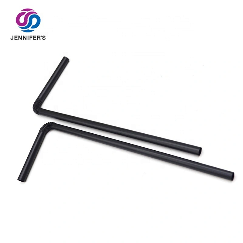 Film Wrapped 100% Compostable PLA degradable Drinking U Shape bendable bending paper Straw for Beverage