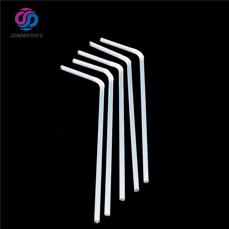 Factory Individual Packing Folding U-shape Disposable 100% Biodegradable PLA Drinking bendable paper Straw