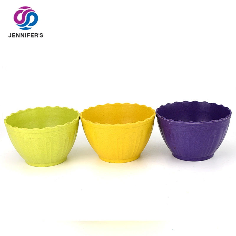 Top Selling cheap Biodegradable bamboo fibre mini flower pots Desktop&Balcony decoration plant pots