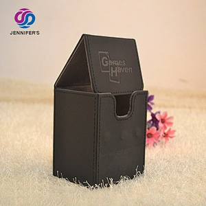 ISO9001 customized  Gift Board Game Set Paper Plastic Playing Cards Poker Set Leather card game box