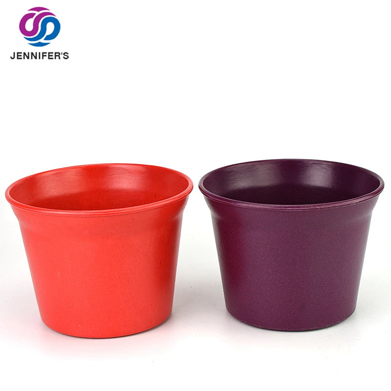 beautiful eco-friendly biodegradable bamboo fiber different types garden planters flower pot for sale