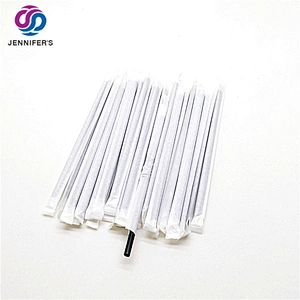 Factory Individual 100% biodegradable food grade drinking straw PLA straws with paper pack