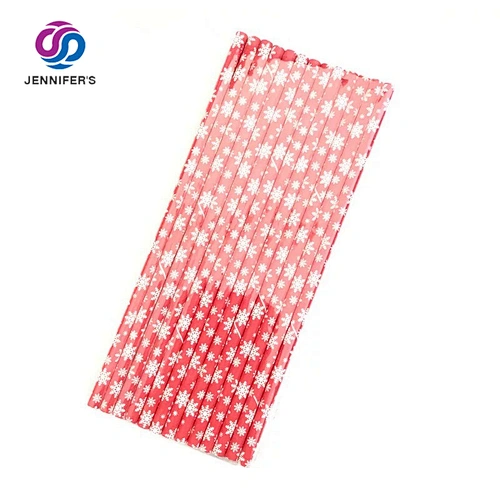 Wholesale biodegradable polka dot bar thick paper and bamboo reusable straw with hotel logo