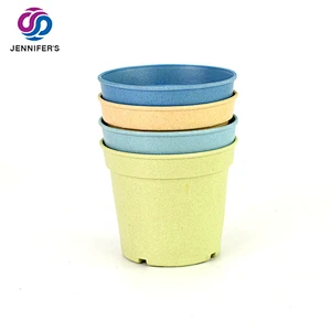 Wholesale Eco Friendly biodegradable compostable industry bamboo fiber planting pots