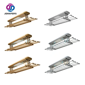 Factory New Electric remote control automatic lifting folding ceiling mounted clothes drying rack hanger