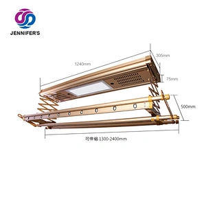 Air Drying And Sterilizing Automatic Lifing Ceiling Mounted Electric Wall Clothes Hanger