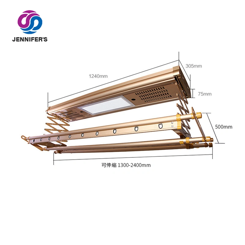 Air Drying And Sterilizing Automatic Lifing Ceiling Mounted Electric Wall Clothes Hanger