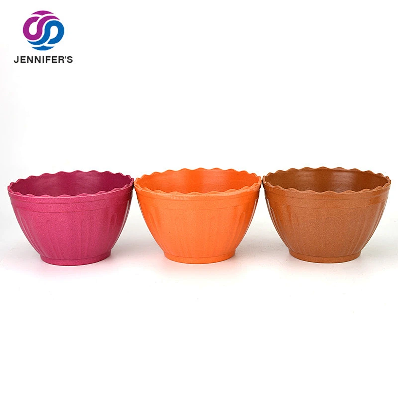 Top Selling cheap Biodegradable bamboo fibre mini flower pots Desktop&Balcony decoration plant pots