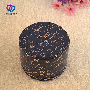 Custom Logo Round Small Pu Leather Ring jewelry packing box leather jewelry gift box