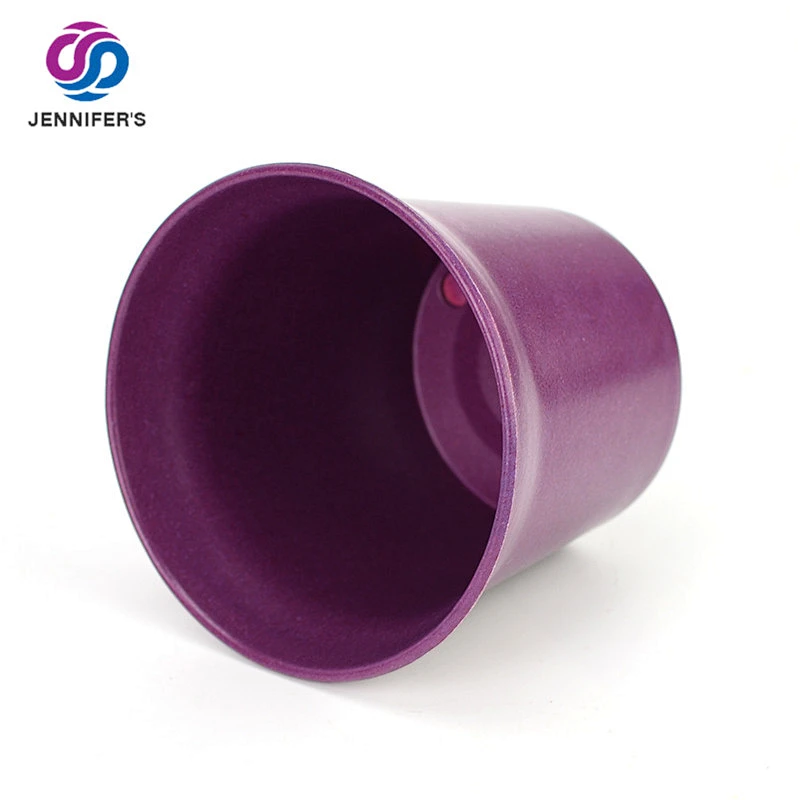 Different Colors Bamboo Fiber Garden Round Plant Pot Colorful Bamboo Flower Pot Bamboo Fiber Planters
