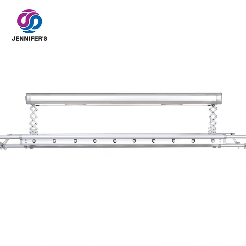 Electric Drying Foldable Aluminum Clothes Hanger With LED Lighting