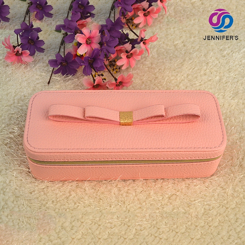 Wholesale Set Leather Custom Logo Printed personalized Clear Girls Jewelry Packaging Box Luxury Gift Box with mirror for sale