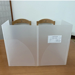 PP desk shield school plastic desk shield clear