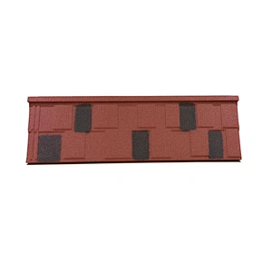 aluzinc/galvalume stone color coated metal roof tiles