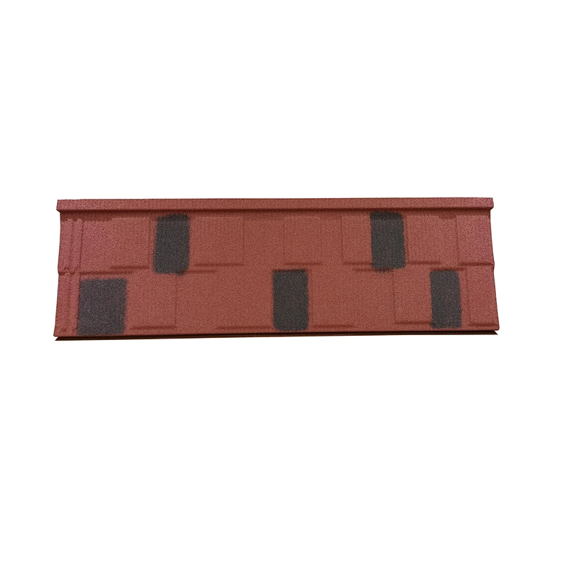 aluzinc/galvalume stone color coated metal roof tiles