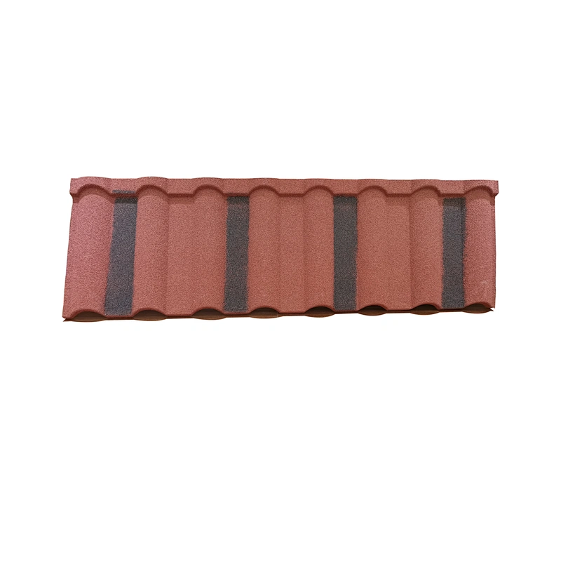 aluzinc/galvalume stone color coated metal roof tiles