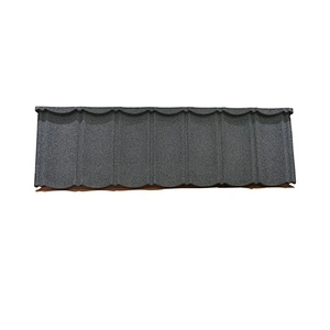 aluzinc/galvalume stone color coated metal roof tiles