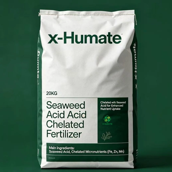 x-humate export bag of seaweed extract chelated fertilizer