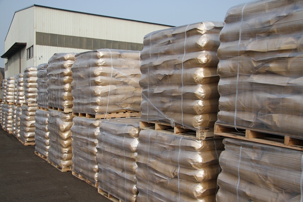 potassium humate packing in pallets