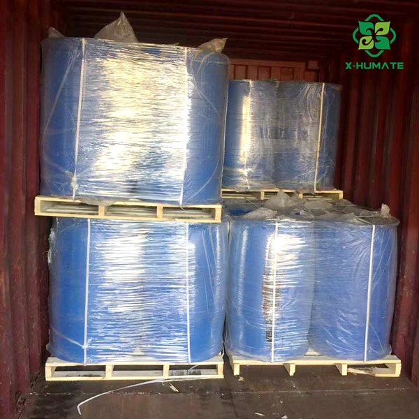 Humate Tianjin Humic Acid factory of leonardite liquid packing in 200L drum