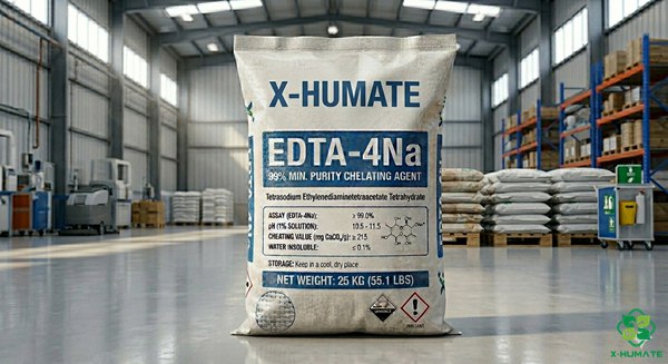 X-HUMATE EDTA-4Na 25kg industrial packaging for chelating agent