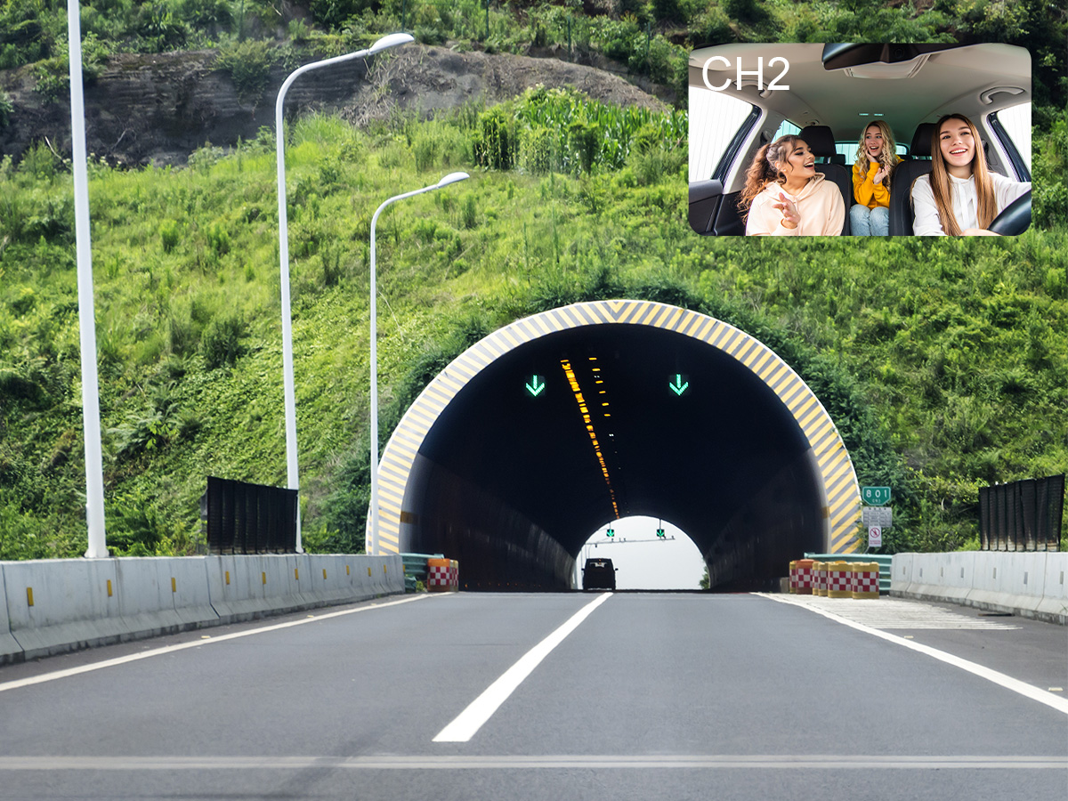 Mode Parkir Kamera Dasbor, 1080p Dual Camera Dash Cam Untuk Mobil, GPS Untuk Pengemudi Truk Dengan Dash Cam