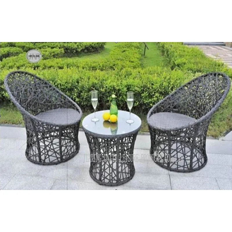 Fashional All Weather Wicker Patio Furniture , Outdoor Patio Table And Chairs