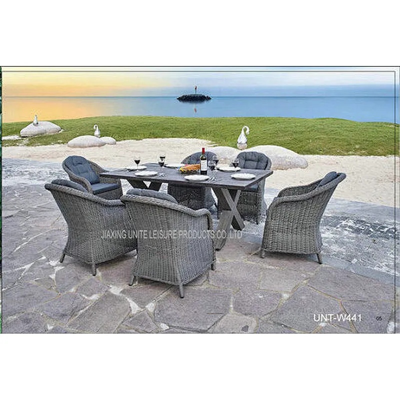 Outdoor Wicker Garden Patio Table Set High Top Patio Furniture UV Resistant