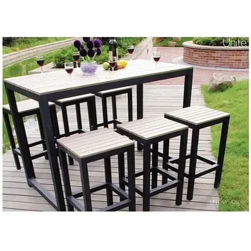 Bar Height Table And Chairs , Pool Furniture Sets For Dining / Conversation