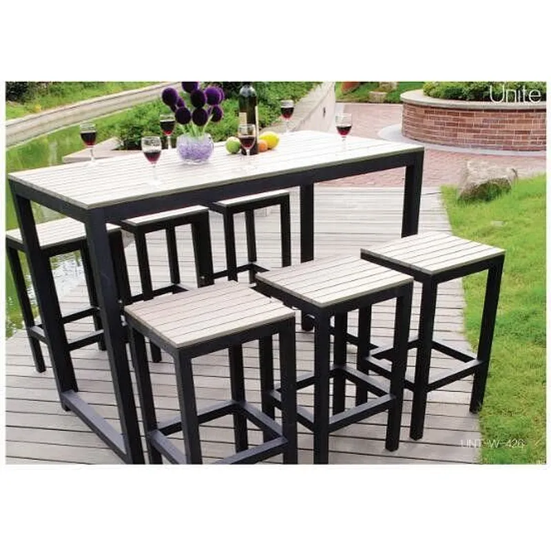 Bar Height Table And Chairs , Pool Furniture Sets For Dining / Conversation