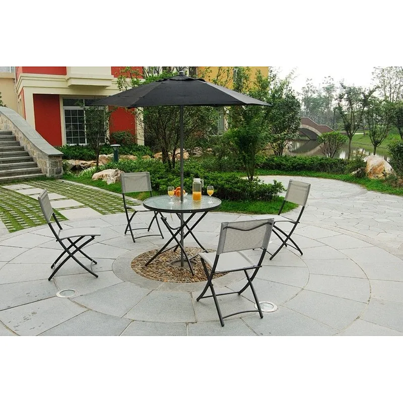 Metal Polywood Patio Furniture Dining Sets Balcony Table And Chairs For Home