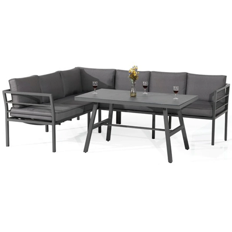 Aluminum corner sofa set