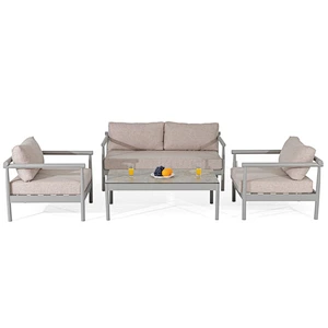 Aluminum outdoor sofa seat