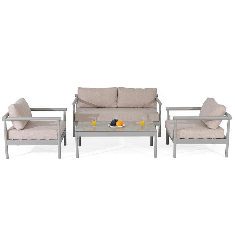 Aluminum outdoor sofa seat