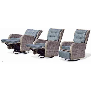 Adjustable wicker rocking chair
