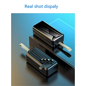 50000mAH Four Build-in Line  Large Capacty Charger