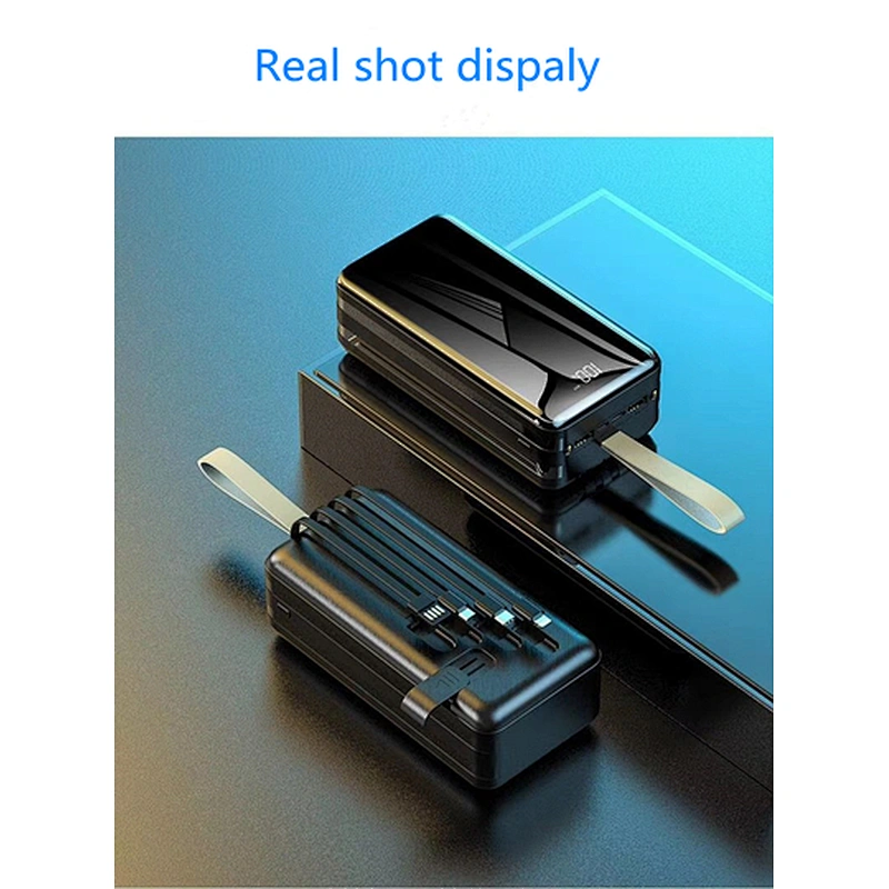 50000mAH Four Build-in Line  Large Capacty Charger