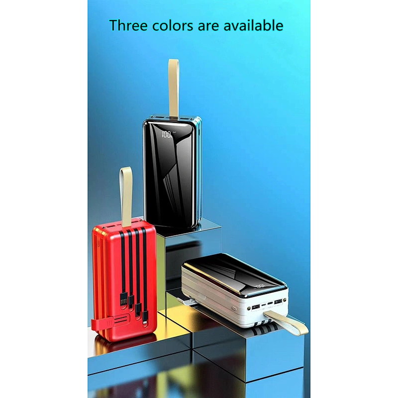 50000mAH Four Build-in Line  Large Capacty Charger