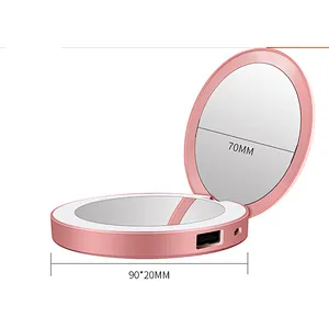 3000mAh Power Bank of Cosmetic Mirror