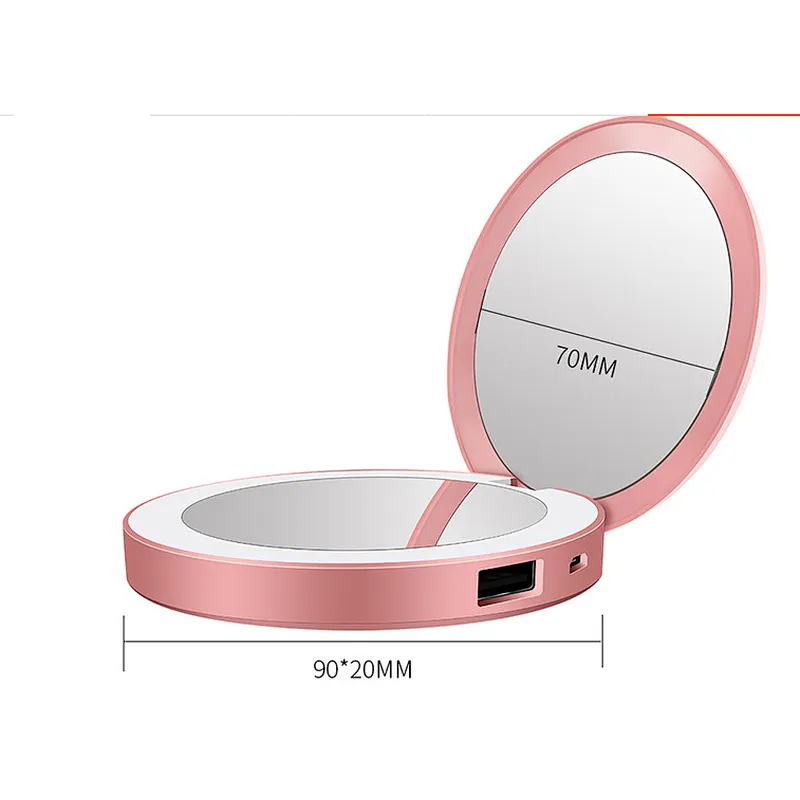 3000mAh Power Bank of Cosmetic Mirror