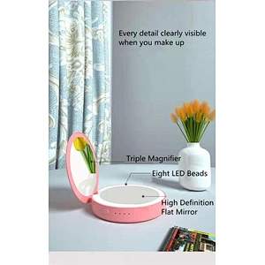 Power bank  makeup mirror
