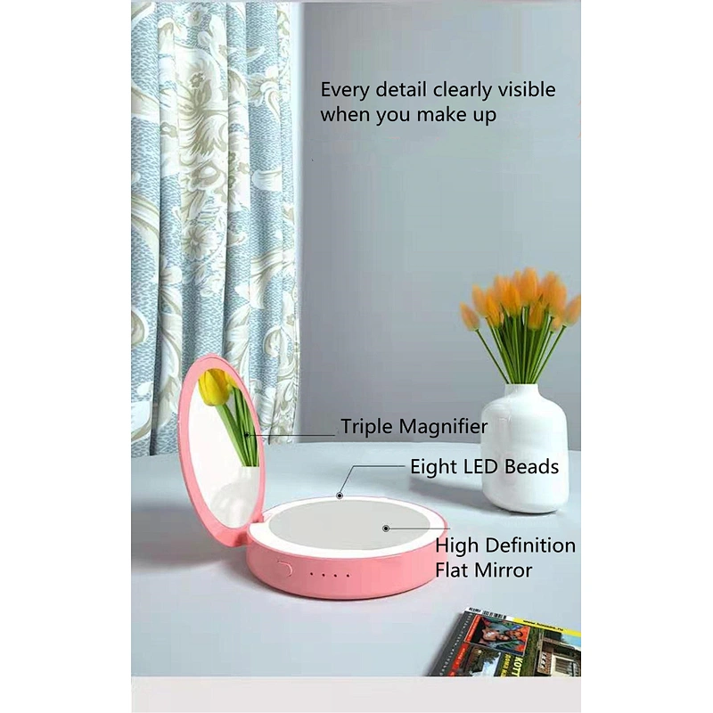 Power bank  makeup mirror