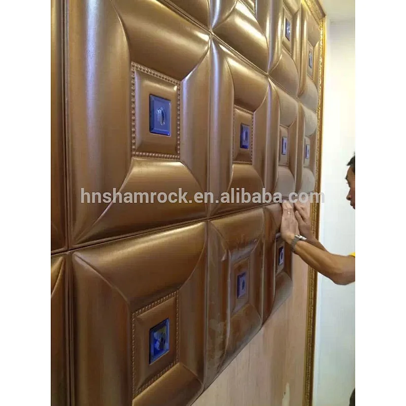 Sound-proof Embossed Faux Leather Panel