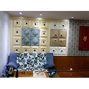 TV background home decor faux leather wall art panels 3d pvc wall panel